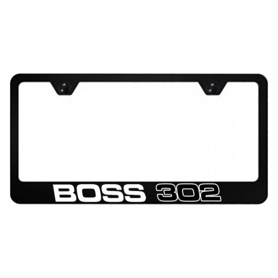Contour de Plaque en Metal Noir avec Logo BOSS 302